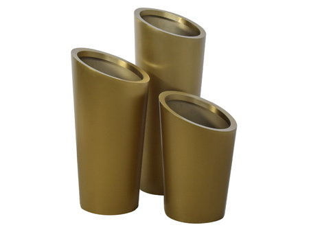 Donica szczotkowane złoto Ø40x100 cm 88222 