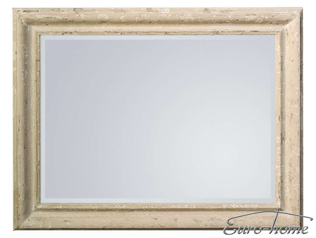 Lustro w białej drewnianej oprawie 70x90 cm 2852