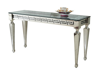 Konsola z greckim reliefowym ornamentem 150 x 45 x 80 cm F375 outlet1