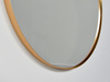 Okrągłe lustro w złotej oprawie Ø81x3,5 cm cm 23F-1227