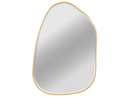 Lustro o nieregularnym kształcie w złotej ramie 69,5x101x3,5 cm 23F-1201