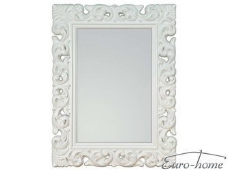 Białe fazowane lustro 70x90 cm PU049PM
