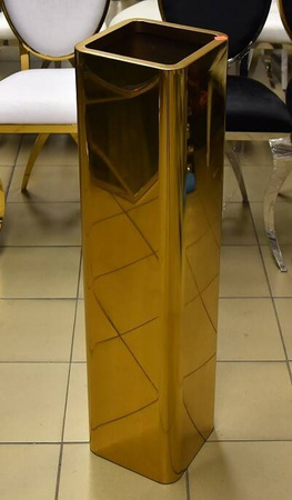 Lustrzana złota elegancka wysoka donica 36x29x90 cm HT009-2 o