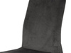 Nowoczesne welurowe krzesło w kolorze grafitu 45x53x90 cm Y211