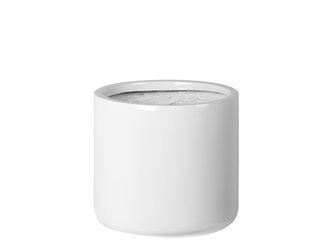 Biała owalna donica Ø28x25 cm 2166/1