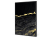 Złoto czarny nowoczesny obraz 82,6x122,6 cm L0300