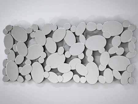 Lustro dekoracyjne z połączonych okrągłych lusterek 60x140 cm 12TM172