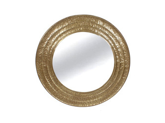 Okrągłe lustro złoty metal mosiądz Ø81 cm TOYJ19-339