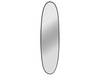 Owalne lustro w czarnej ramie 36x136x3,5 cm 12F-378