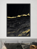 Złoto czarny nowoczesny obraz 82,6x122,6 cm L0300