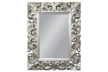Lustro w srebrnej ramie 70x90 cm PU049PM