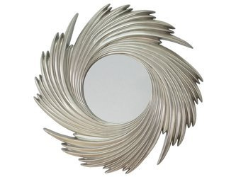 Srebrne lustro promienie słoneczne sunburst PU168