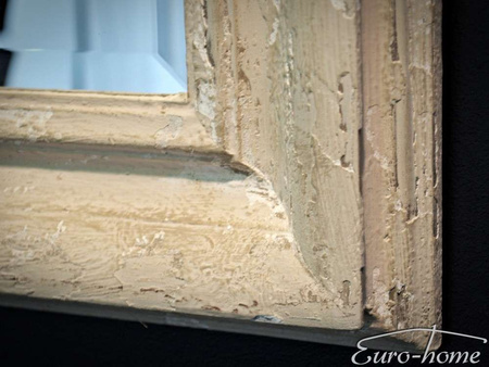 Lustro w białej drewnianej oprawie 70x90 cm 2852