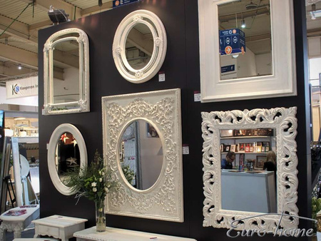 Owalne lustro prowansalskie 60x80 cm 20818