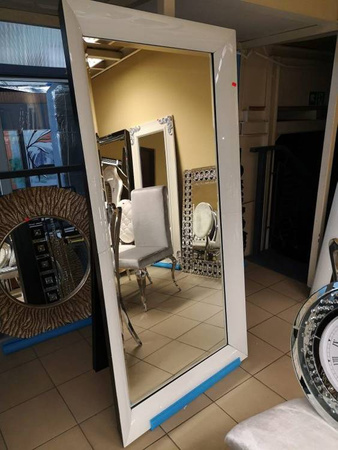 OUTLET Lustro w białej oprawie 90x180 cm LW707o