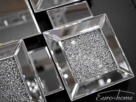 Lustro z kryształkami glamour 80x120 cm 16TM1078