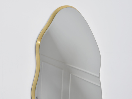 Lustro o nieregularnym kształcie w złotej ramie 160x110 x3,5 cm 23F-1200
