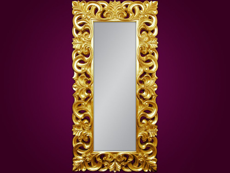 Lustro w złotej ramie 90x180 cm PU021P