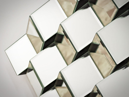 Lustrzana geometryczna dekoracja 60x150 cm 12TM198