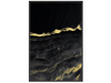 Złoto czarny nowoczesny obraz 82,6x122,6 cm L0300