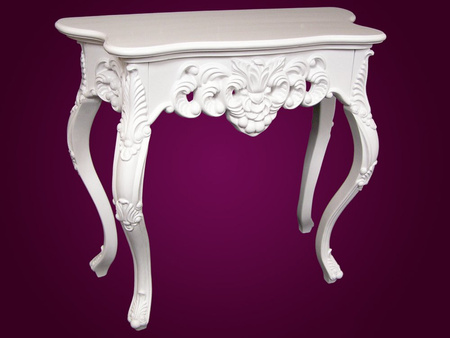 Biała drewniana konsola 83x37x74 M-58-1