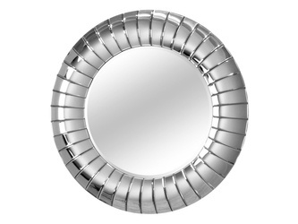 Okrągłe lustro w giętej lustrzanej ramie Ø80 cm 15JZ0087