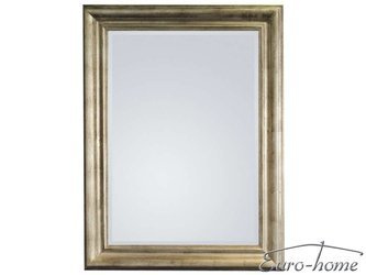 Lustro w srebrnej drewnianej oprawie 70x90 cm 2852