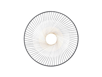 Złoto-czarna dekoracja ścienna 100 cm TOYJ19-642