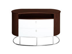 Nowoczesna elegancka zaokrąglona komoda 120x60x76 cm T826