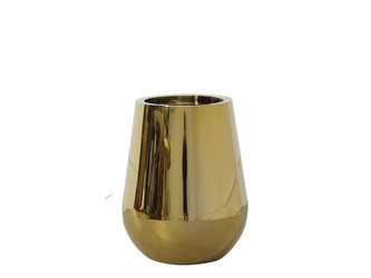 Lustrzana elegancka wysoka złota donica Ø40x50 cm 88296 