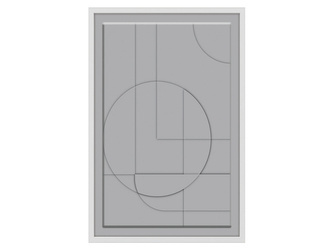 Obraz 3D w tonacji szarości 60x90 cm Q30188G