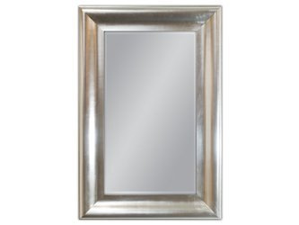 Srebrne lustro w drewnianej oprawie 80x120 cm GP2399