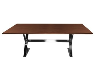 Drewniany stół stalowa podstawa 220x110x76 cm A832