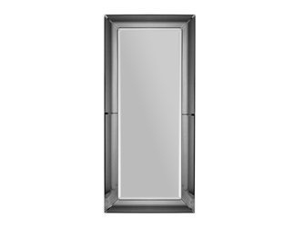 Lustro w giętej lustrzanej grafitowej ramie 80x180 cm 15JZ191 outlet