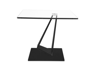 Geometryczny stolik kawowy czarna podstawa 50x60 cm CT2061SN