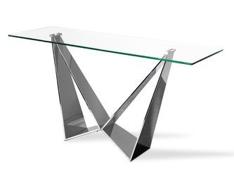 Designerska konsola błyszcząca stalowa podstawa 150x50x80 cm CT2061B