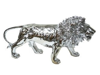 FIGURA A116 LEW 100x30x41cm SREBRNY