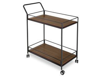 Mobilny barek drewniane blaty 80x40x91 cm N6412