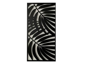 Metalowy ażurowy obraz liście 40x80 cm TOY20-0322