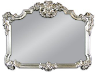 Ozdobne srebrne lustro 100x122 cm PU172 