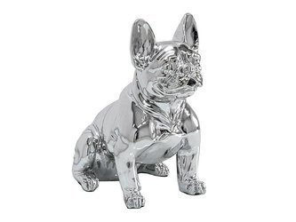 Srebrna figura buldog francuski 37x40x22 cm A258