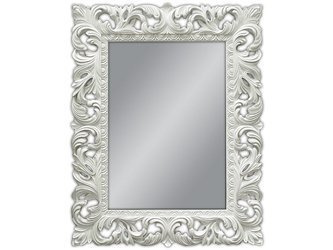 Lustro w białej ramie 80x100 cm PU058