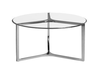Okrągły stolik kawowy szklany blat  Ø85x39 cm CJ1040