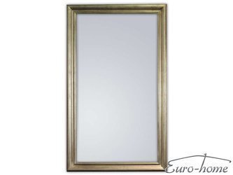 Lustro w srebrnej drewnianej oprawie 90x150 cm 2852