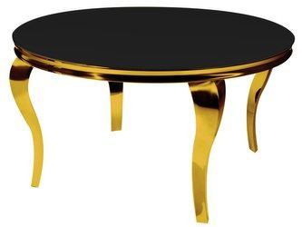 Okrągły stół glamour złoto czarny Ø100x75 cm TH780-2