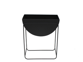 Czarny kwietnik z doniczką 40x22x50 cm TOYJ23-017