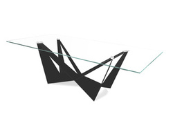 Designerski stół czarna podstawa 240x120x75 cm CT2061