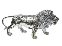 FIGURA A116 LEW 100x30x41cm SREBRNY
