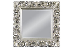 Lustro w srebrnej ramie 92x92 cm PU049K