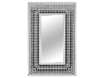 Lustro w ażurowej oprawie z kryształków 80x120 cm 16JZ113 